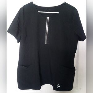 Jaanuu Black Top with Zipper